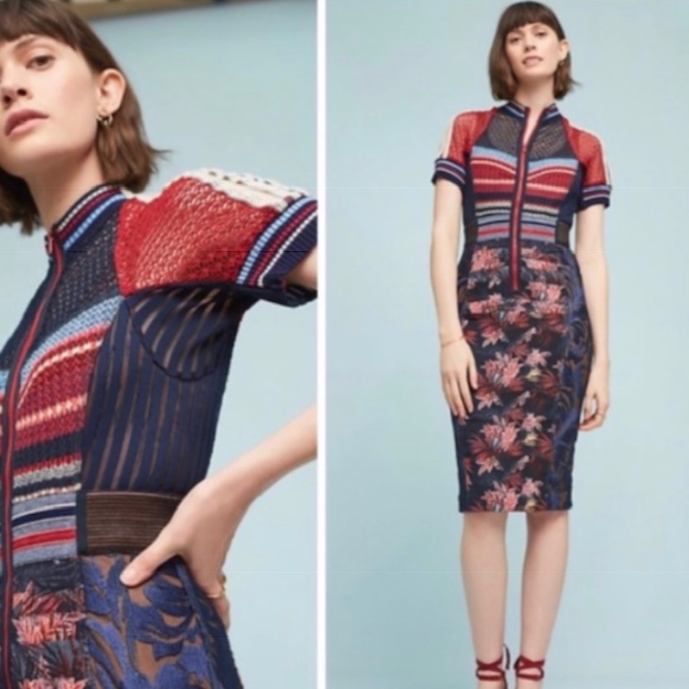 Byron Lars Embroidered Dress